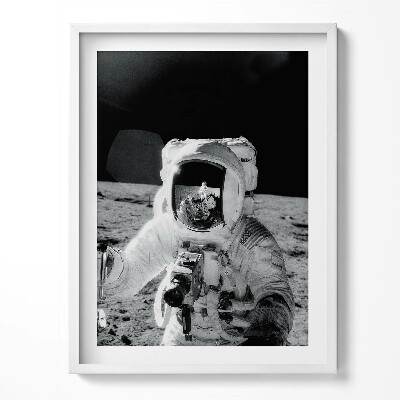 Tablou rama Astronautul pe Lună - fotografie NASA