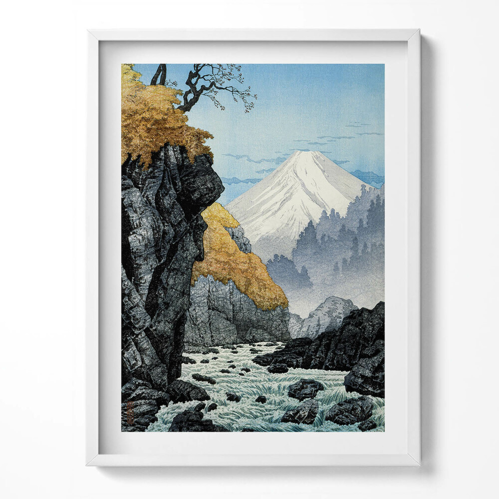 Tablou rama Schiță japoneză a Muntelui Fuji