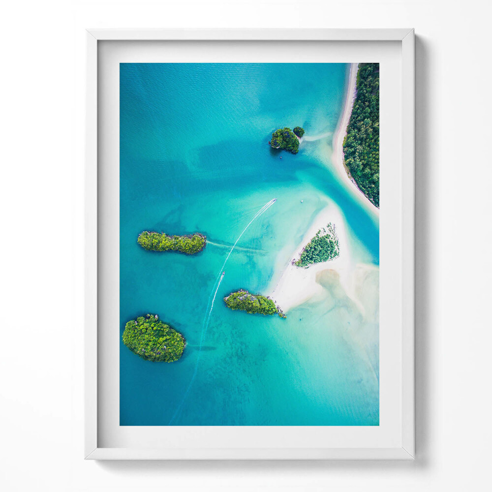 Tablou living cu rama Țărmul mării din vedere