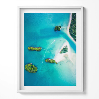 Tablou living cu rama Țărmul mării din vedere