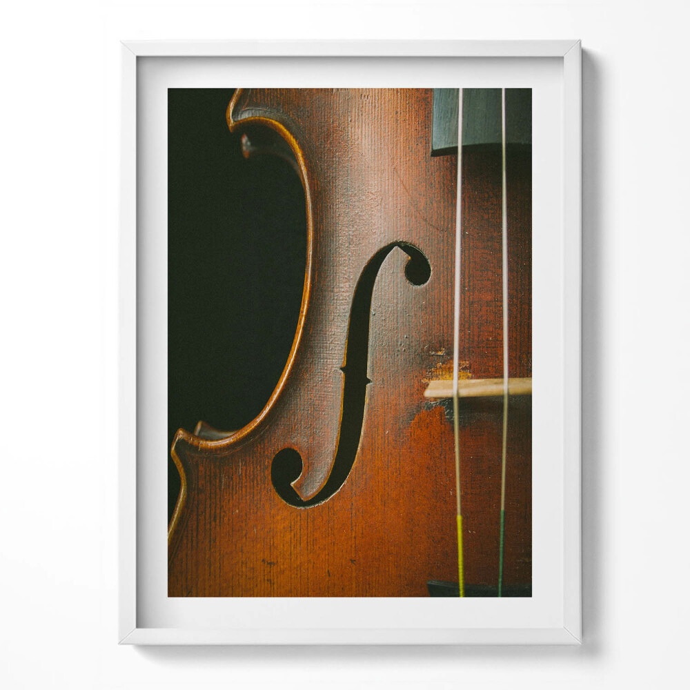 Tablou living cu rama Instrument de vioară