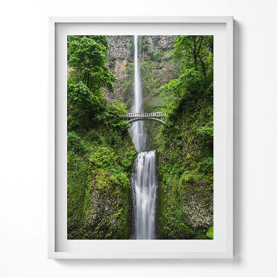 Tablou rama Cascadă înaltă și poduri
