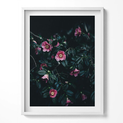 Tablou rama Flori roz vintage