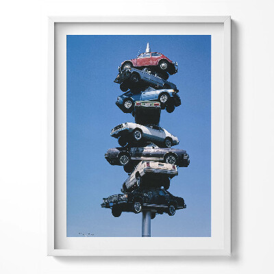 Tablou rama Mașini străpunse de țăruși