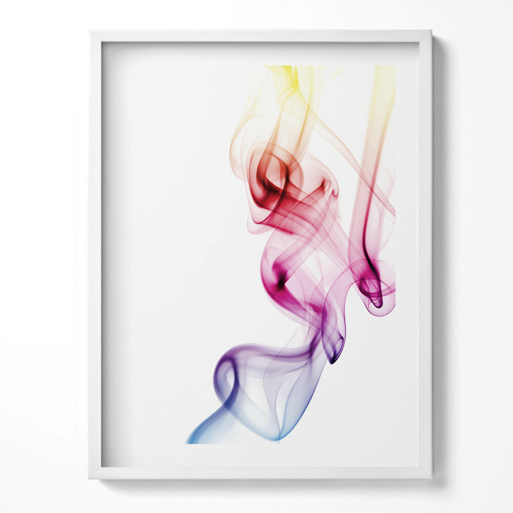 Tablou living cu rama Fum colorat abstract