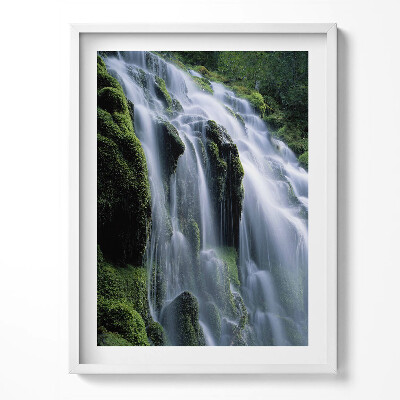 Tablou living cu rama Cascadă mare în junglă