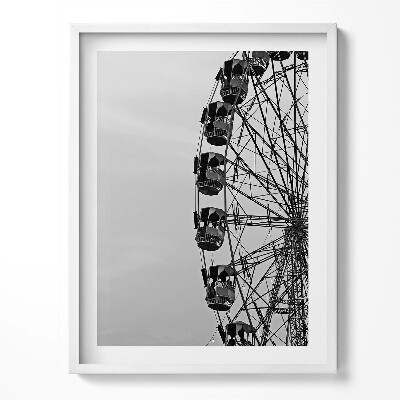 Tablou rama Roată de moară în alb și negru