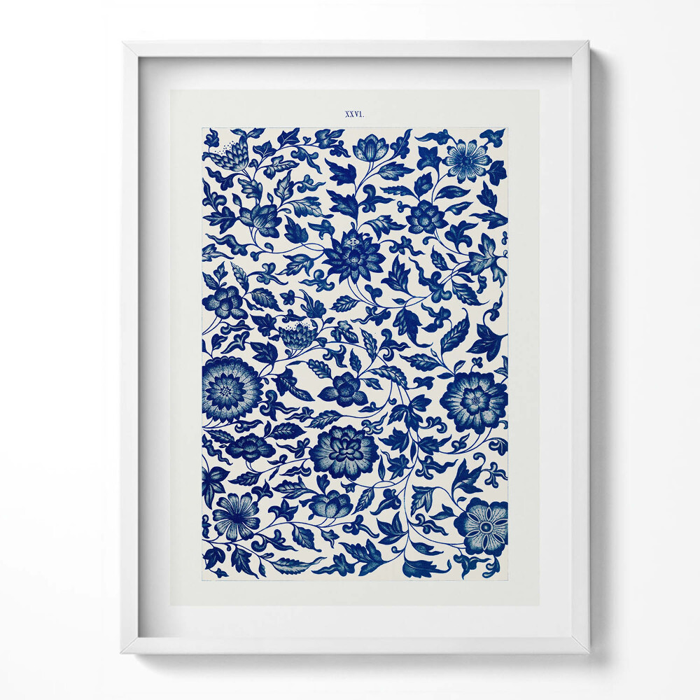 Tablou rama Model floral vintage