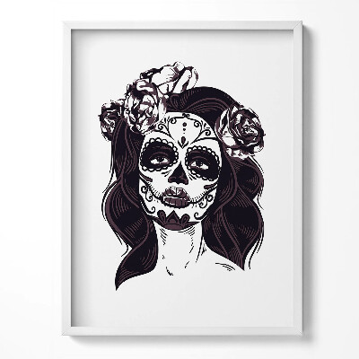 Tablou rama Ilustrație de fată în stil mexican