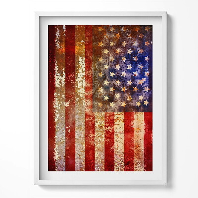 Tablou rama Steagul SUA vintage