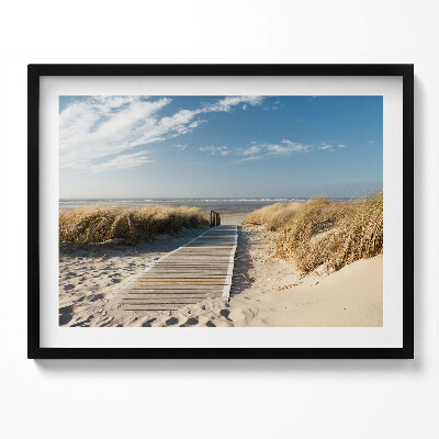 Tablou rama Vedere la plajă și mare