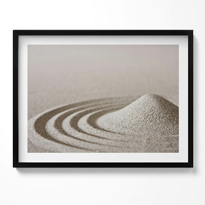 Tablou living cu rama Zen - un deal de nisip în stil boho