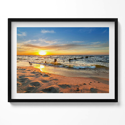 Tablou rama Răsărit de soare peste mare