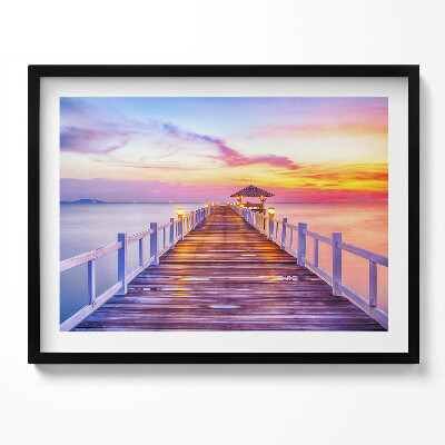 Tablou rama Podul împădurit din port