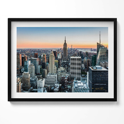 Tablou living cu rama Vedere a arhitecturii din New York