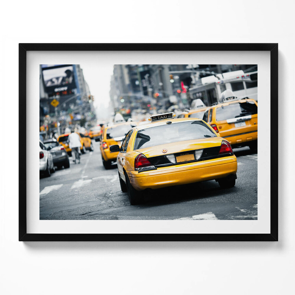 Tablou rama Taxiurile din New York City în ambuteiajele orașului