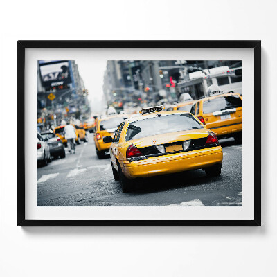 Tablou rama Taxiurile din New York City în ambuteiajele orașului