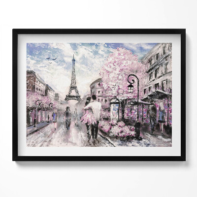 Tablou living cu rama Paris și Turnul Eiffel