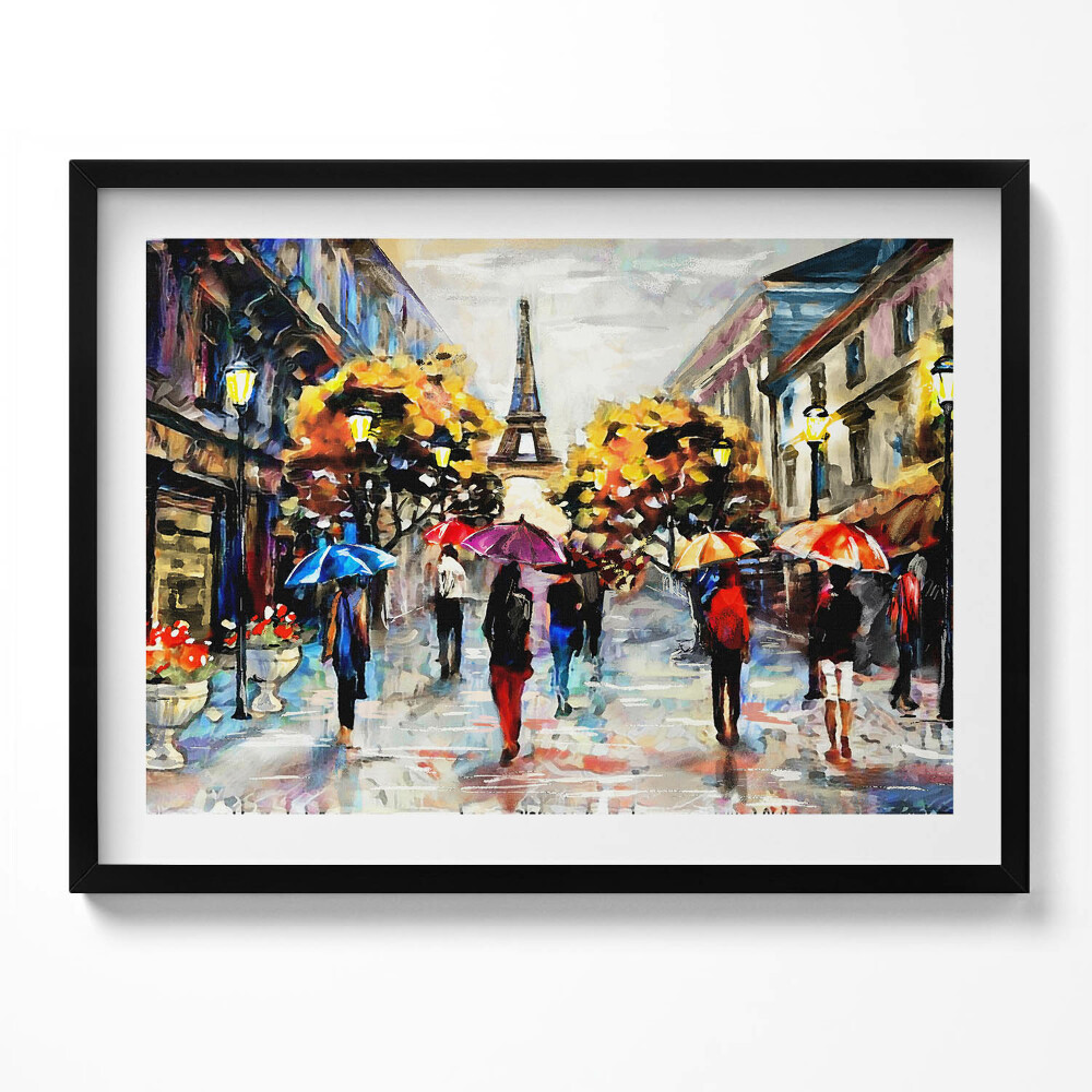 Tablou rama Străzile Eiffel Nova - Toamna pictată