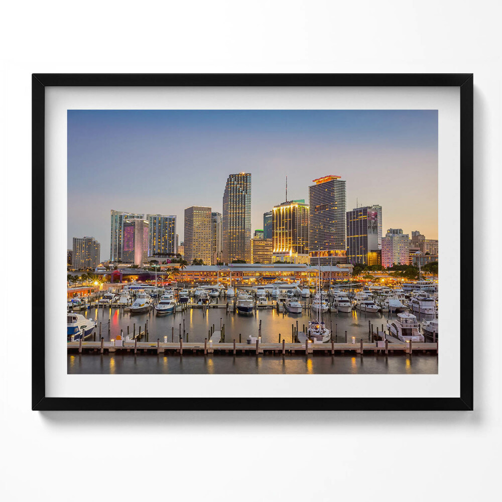 Tablou living cu rama Panorama orașului mare