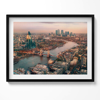 Tablou living cu rama Londra din perspectivă