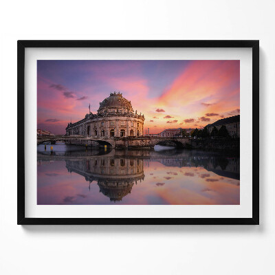 Tablou living cu rama Vedere a orașului seara