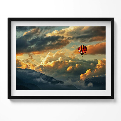 Tablou rama Zbor cu balonul printre nori