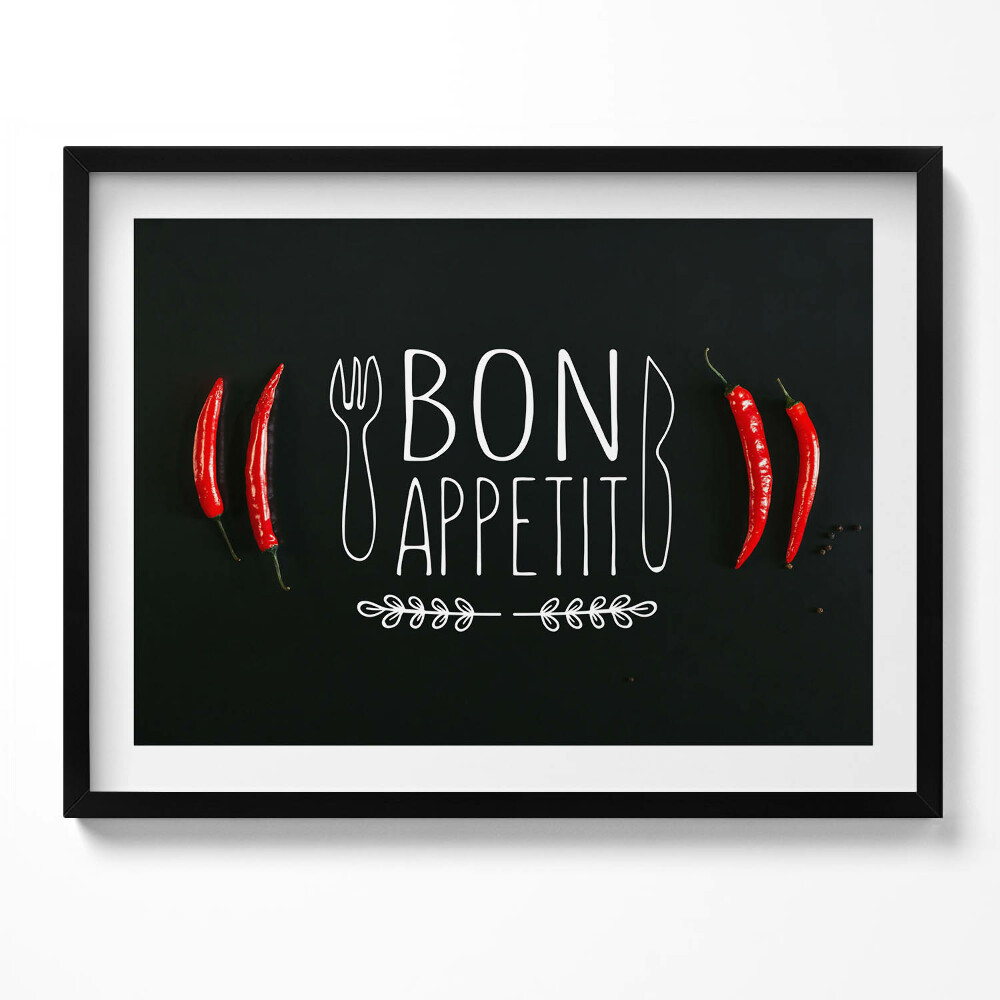 Tablou rama Inscripția „Poftă bună”