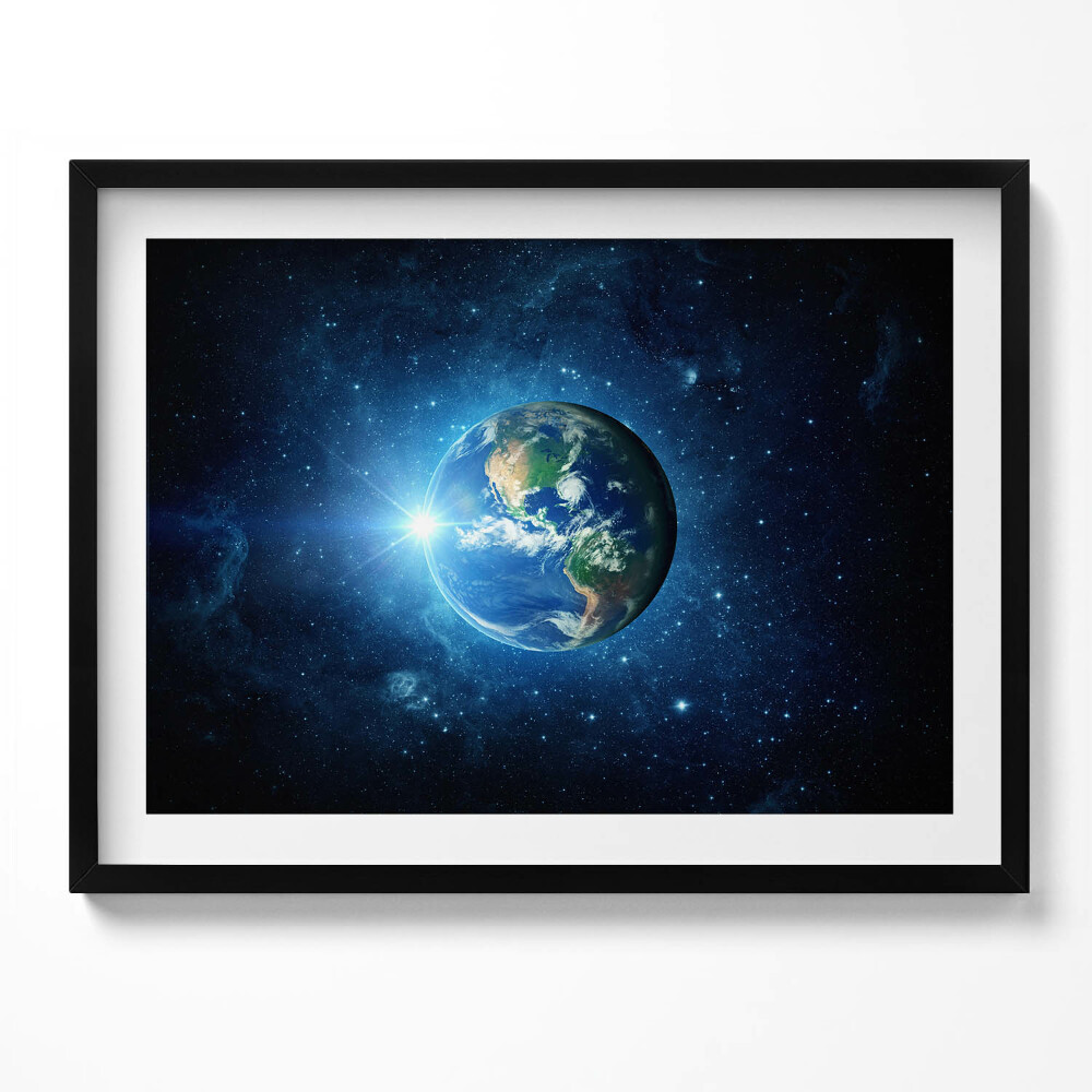 Tablou rama NASA - Pământul, Galaxia și Soarele