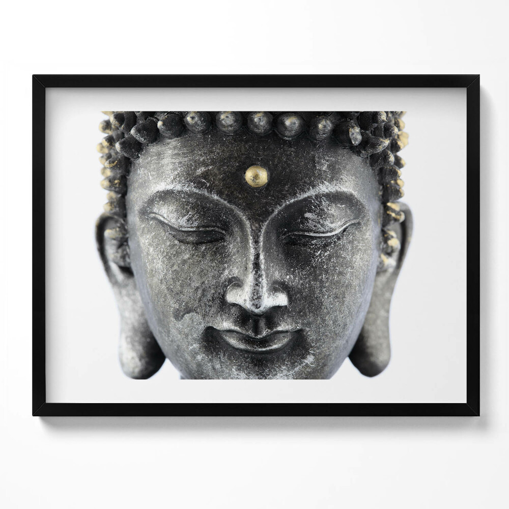 Tablou rama Capul unei statui a lui Buddha