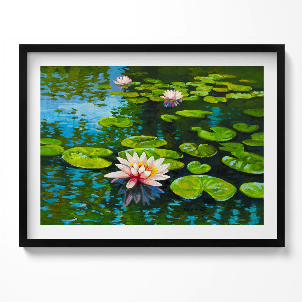 Tablou rama Pictură cu nuferi