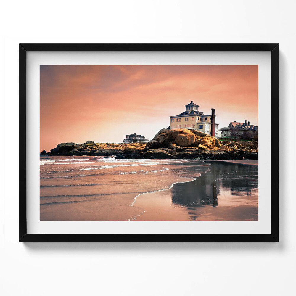 Tablou living cu rama Coasta Sherman Cottage