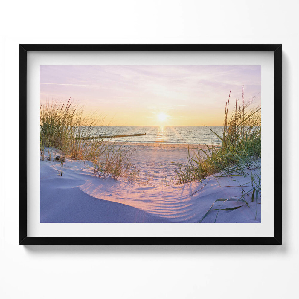 Tablou rama Marea Poloneză - o plajă la soare