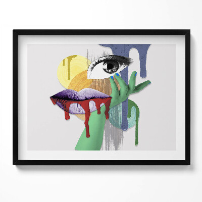 Tablou living cu rama Colaj suprarealist