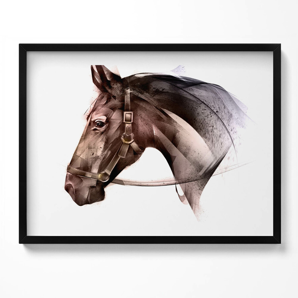 Tablou rama Profil de cal pictat