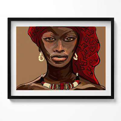 Tablou rama Artă - Pictură a unei femei africane