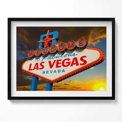 Tablou rama Semnul Las Vegas la apus