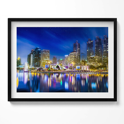 Tablou rama Un oraș plin de culori