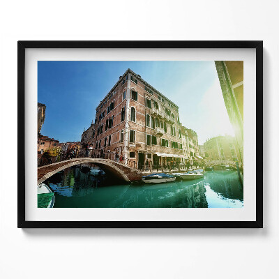 Tablou rama Străzile frumoase ale Veneției la soare