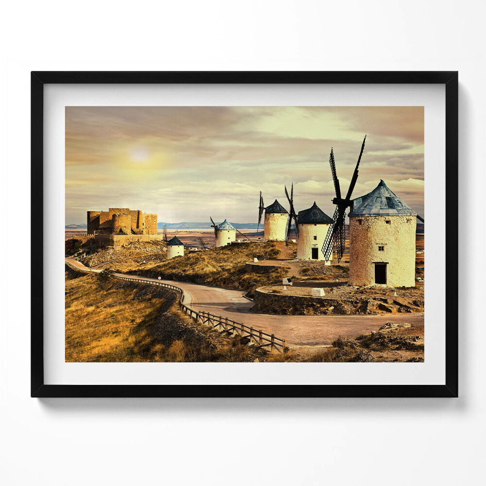 Tablou living cu rama Morile de vânt din Cosuegra