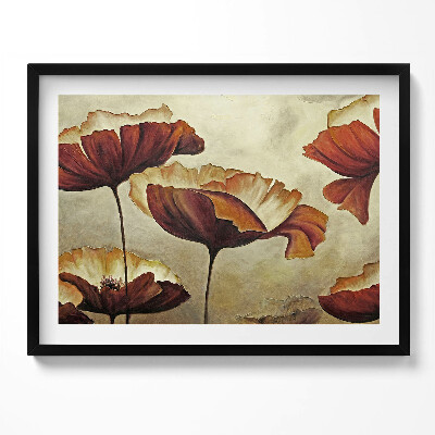 Tablou living cu rama Maci pictați