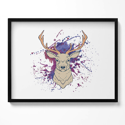 Tablou rama Ilustrație vectorială de cerb