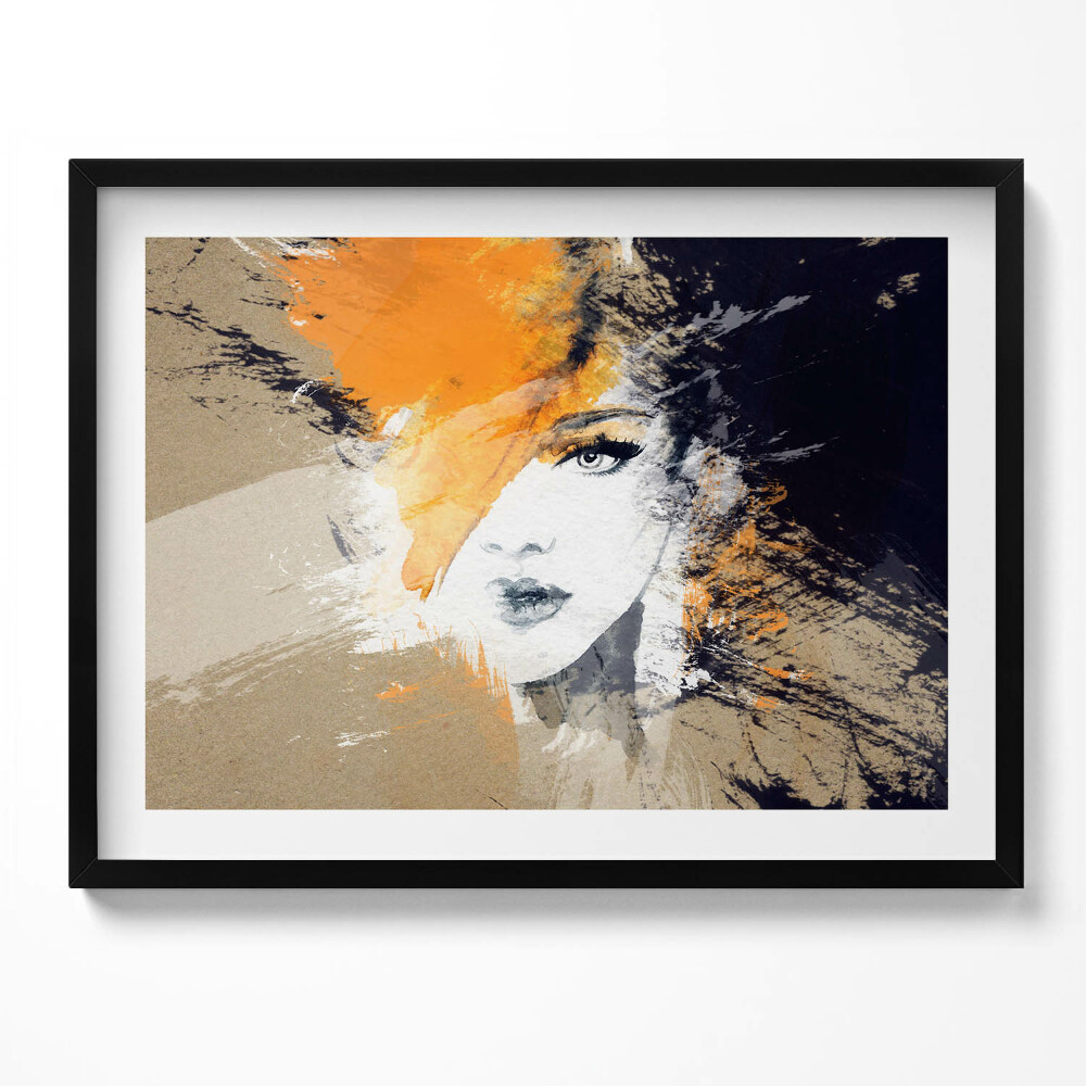 Tablou living cu rama Portret de femeie abstract