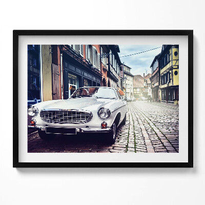 Tablou living cu rama Mașină retro