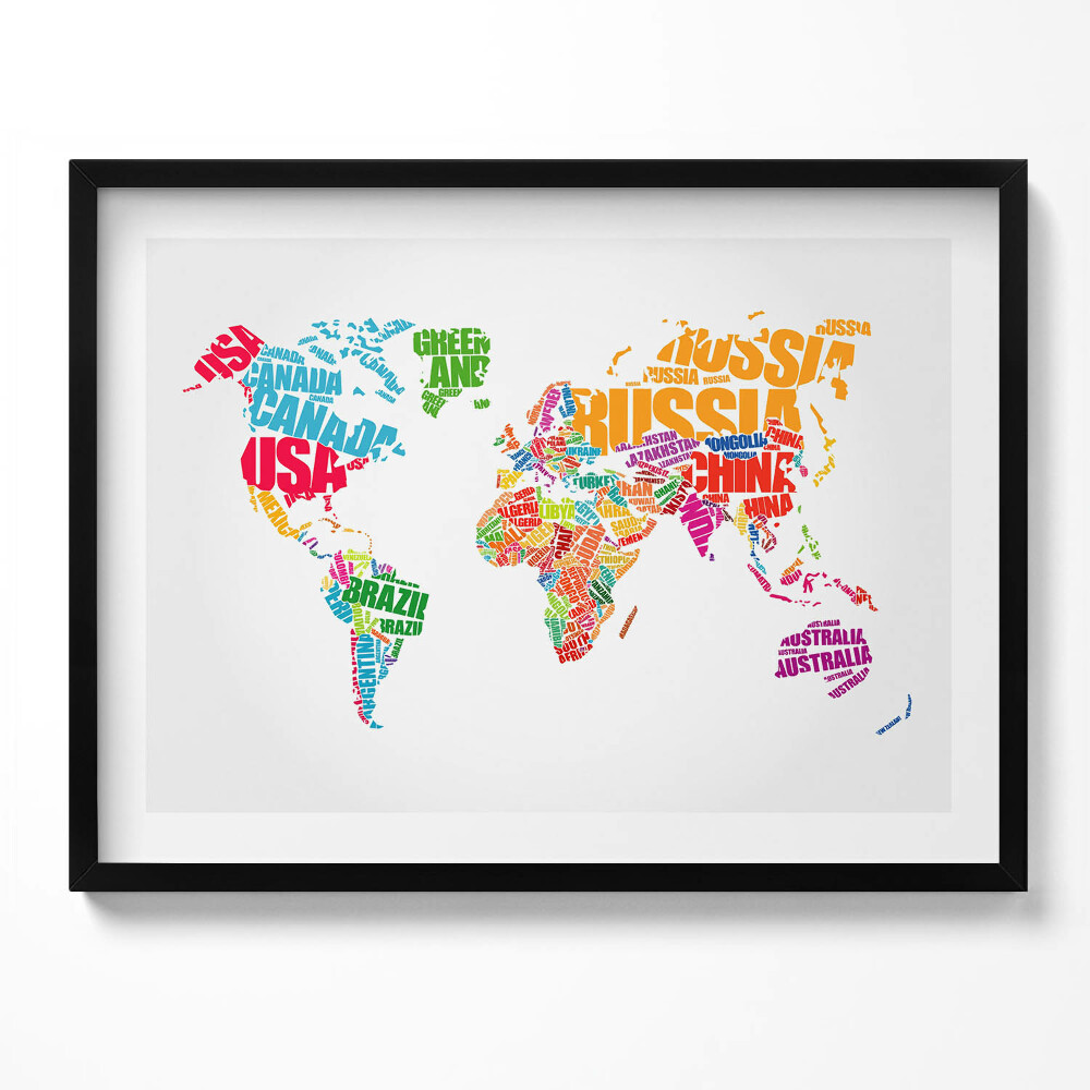 Tablou rama Harta lumii