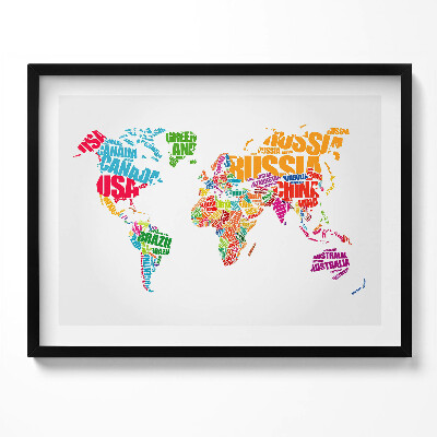 Tablou rama Harta lumii