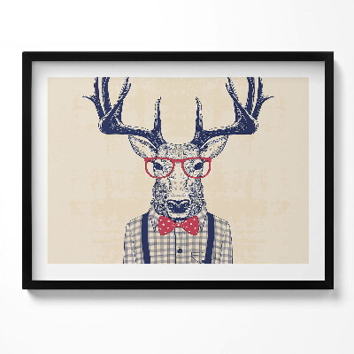 Tablou rama Cerb într-o cămașă și o fundă de jazz