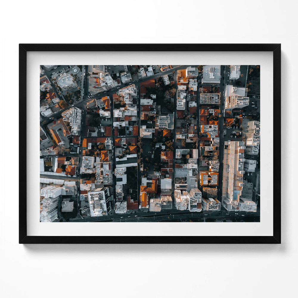 Tablou living cu rama Vedere de sus Limassol Cipru