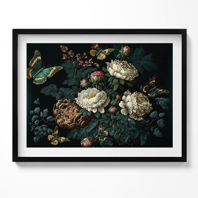 Tablou rama Model botanic de flori