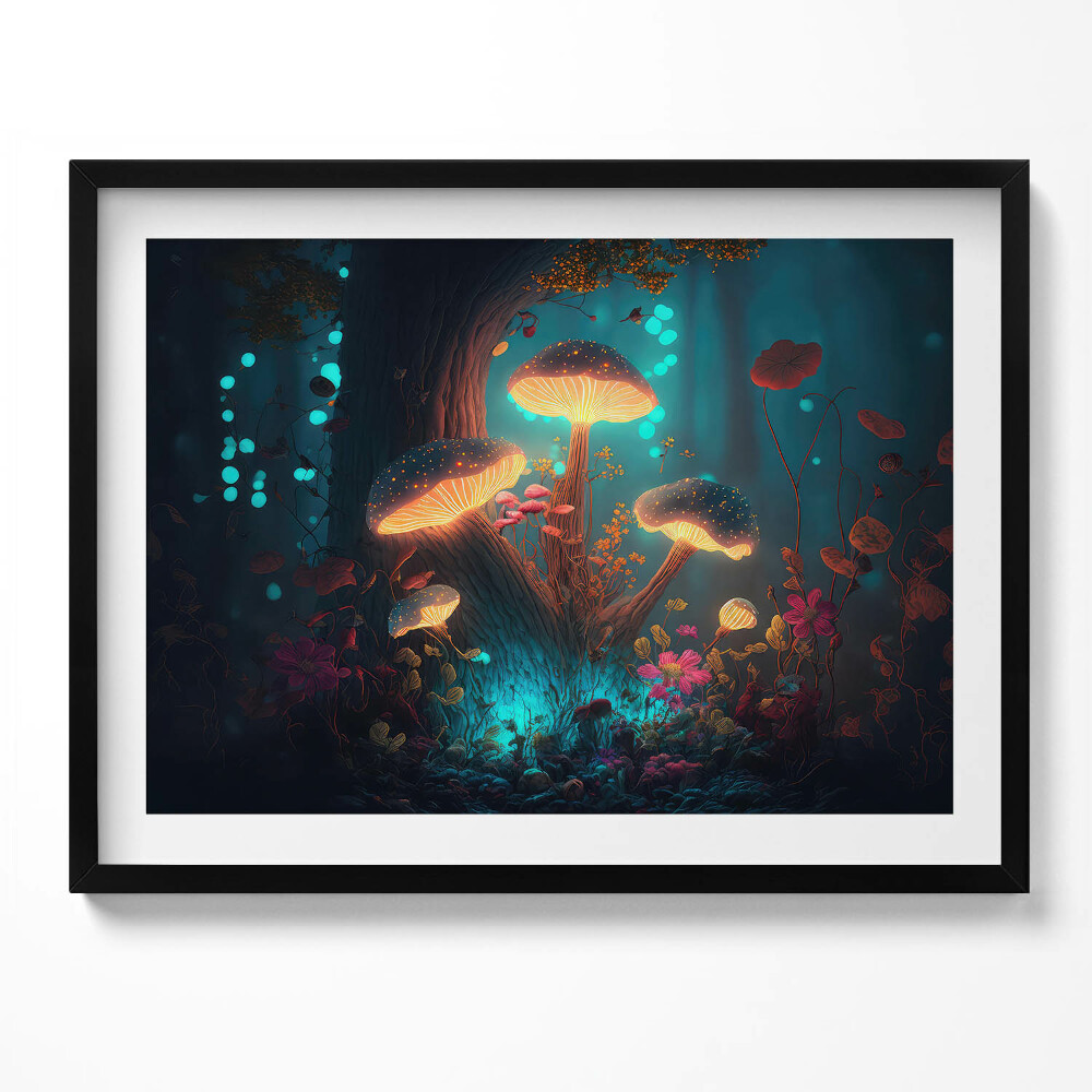 Tablou rama Ciuperci de pădure și halucinogene